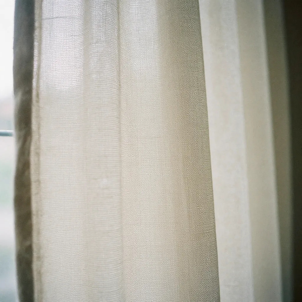 Sustainable textile window covering showcasing innovative materials